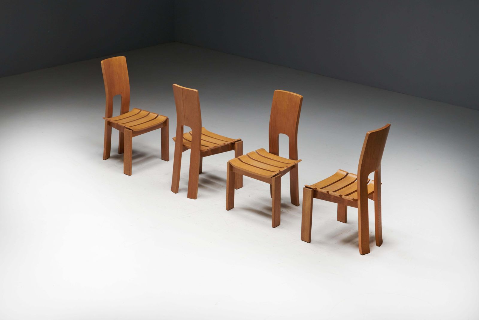 Scandinavian Modern Plywood Dining Chairs, 1970s photo Furniture