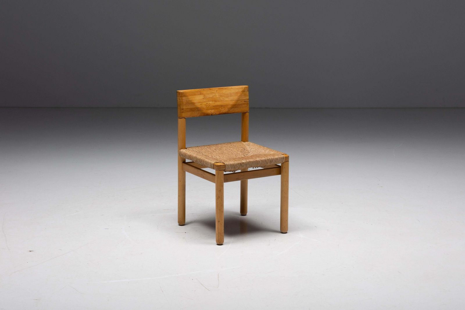 Mid Century Pine Dining Chairs, France, 1960s photo Furniture