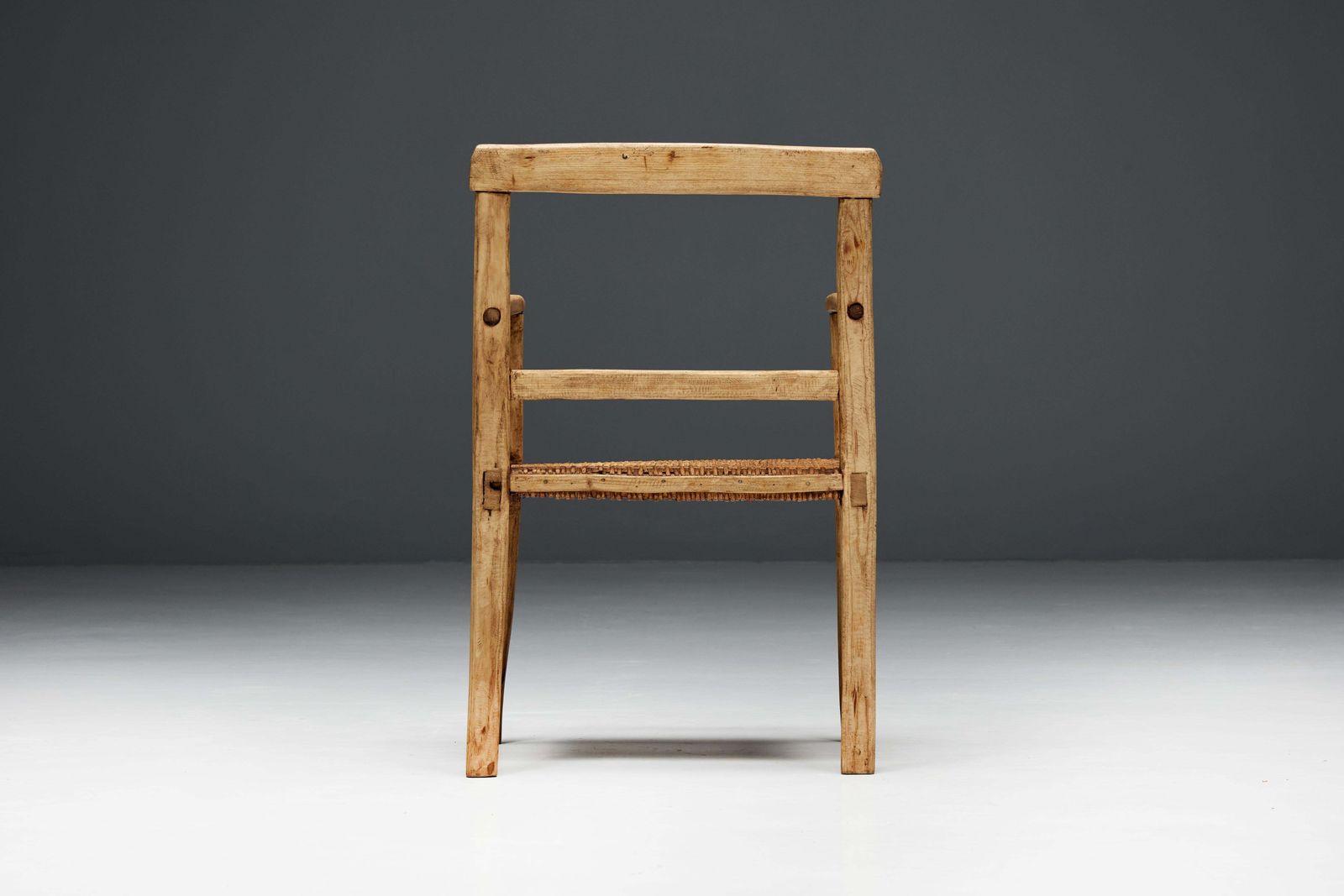 Rustic Wabi Sabi Armchair, France, 19th Century photo vintage