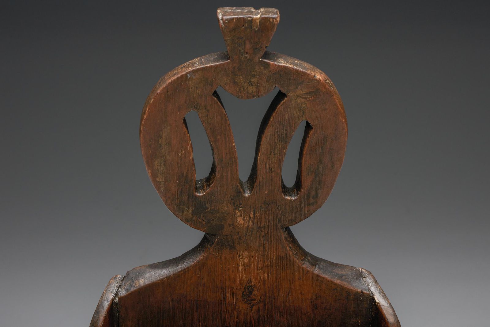 photo furniture Robust Wooden Chair, France, 19th Century