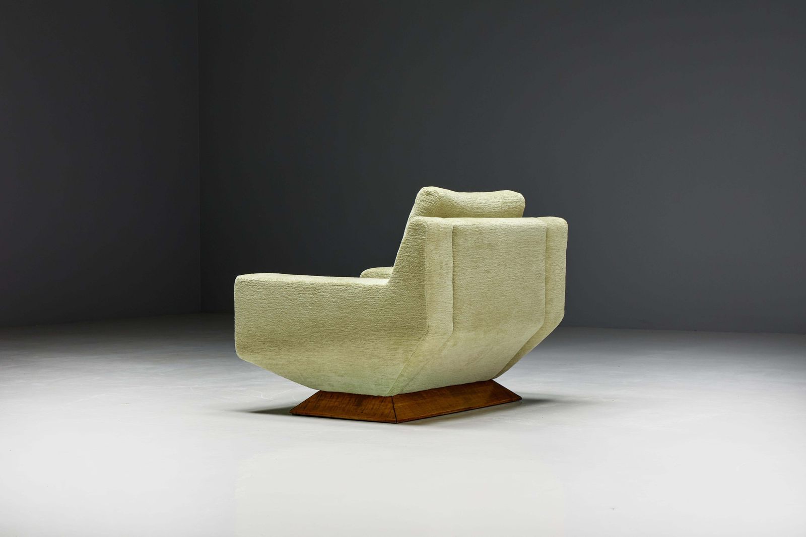 Mid Century Club Chairs In Pierre Frey Chenille, Italy, 1960s photo 5421.0