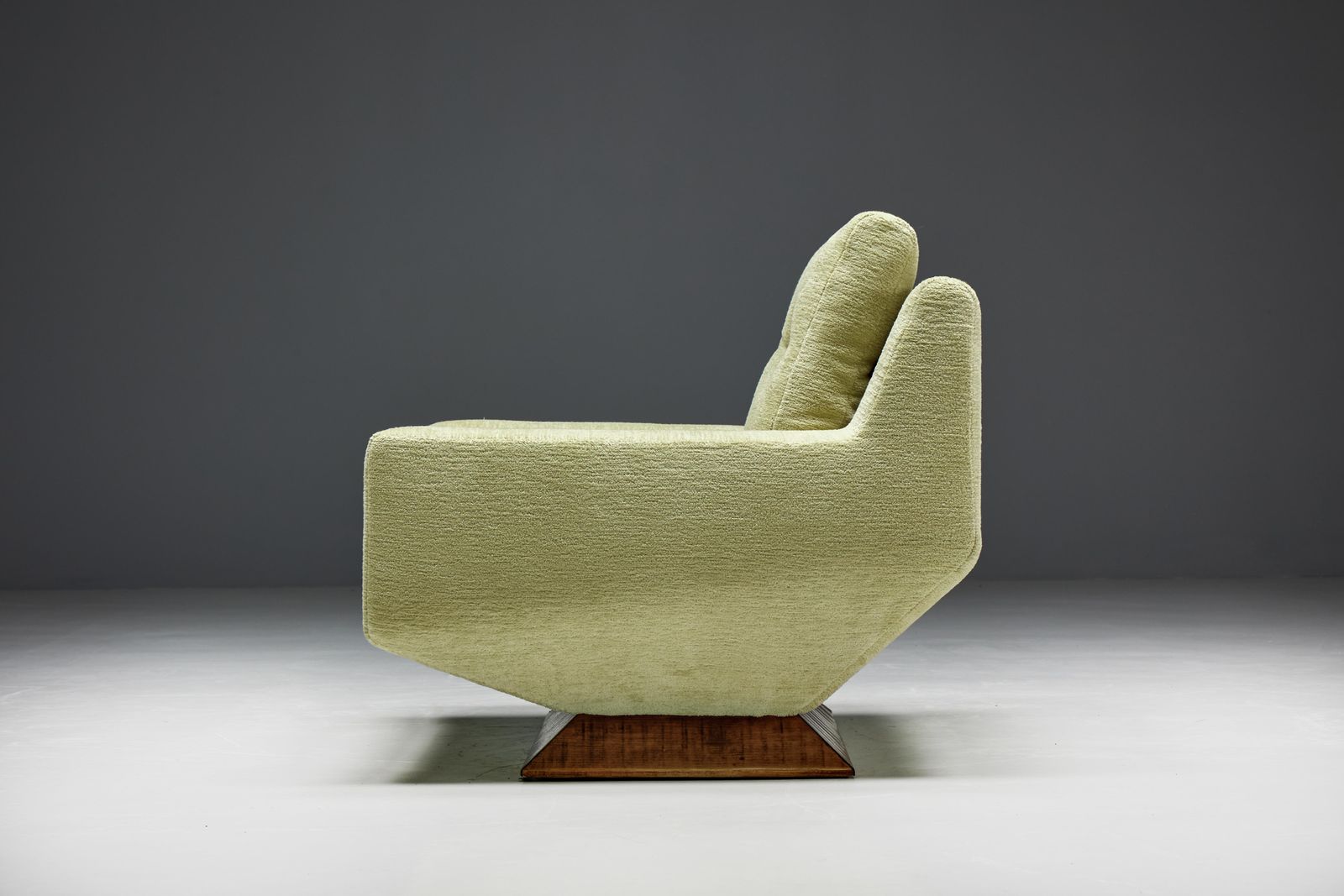 Mid Century Club Chairs In Pierre Frey Chenille, Italy, 1960s photo vinterior
