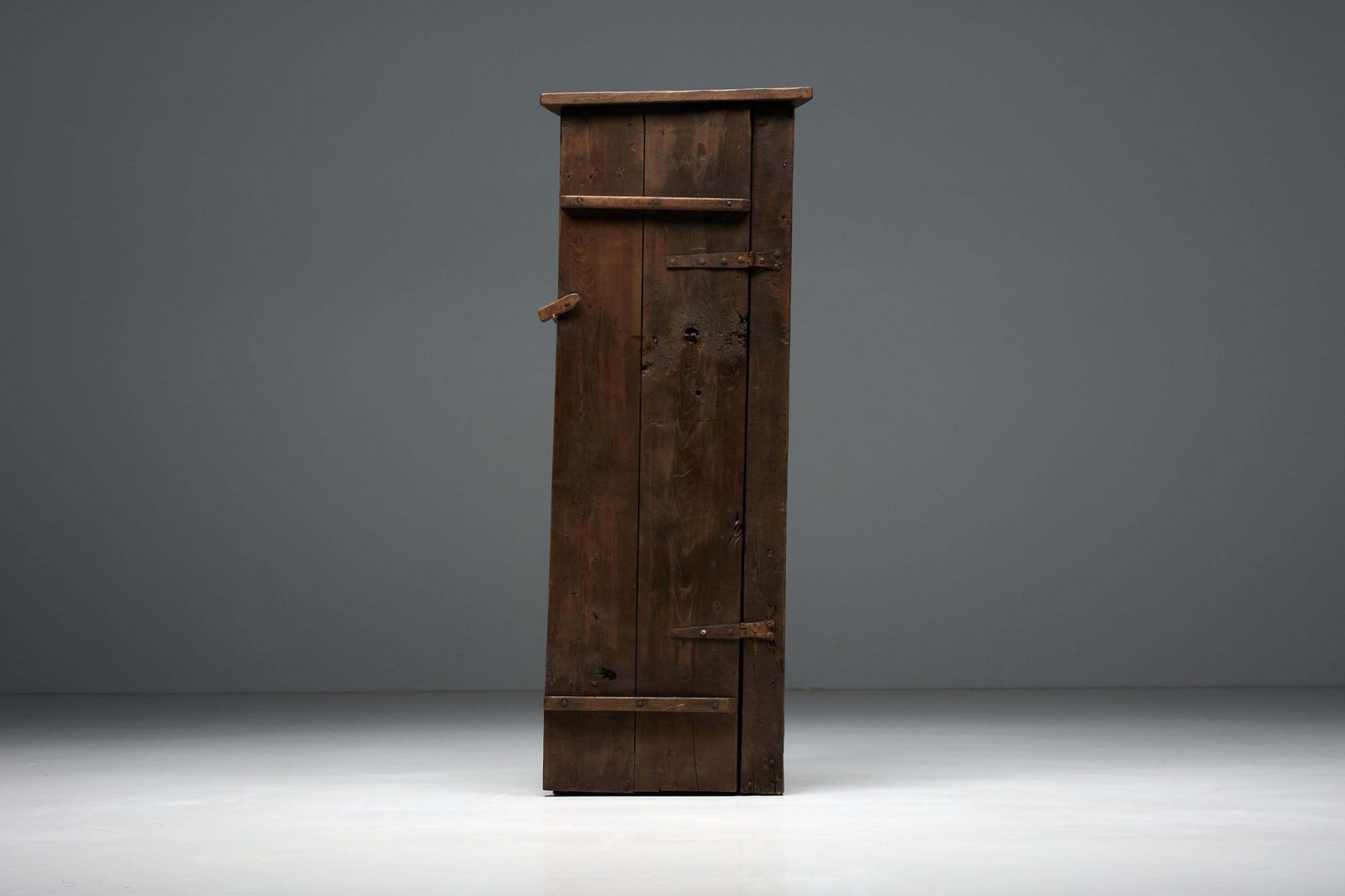 Travail Populaire Monoxylite Cupboard, France, 19th Century photo furniture
