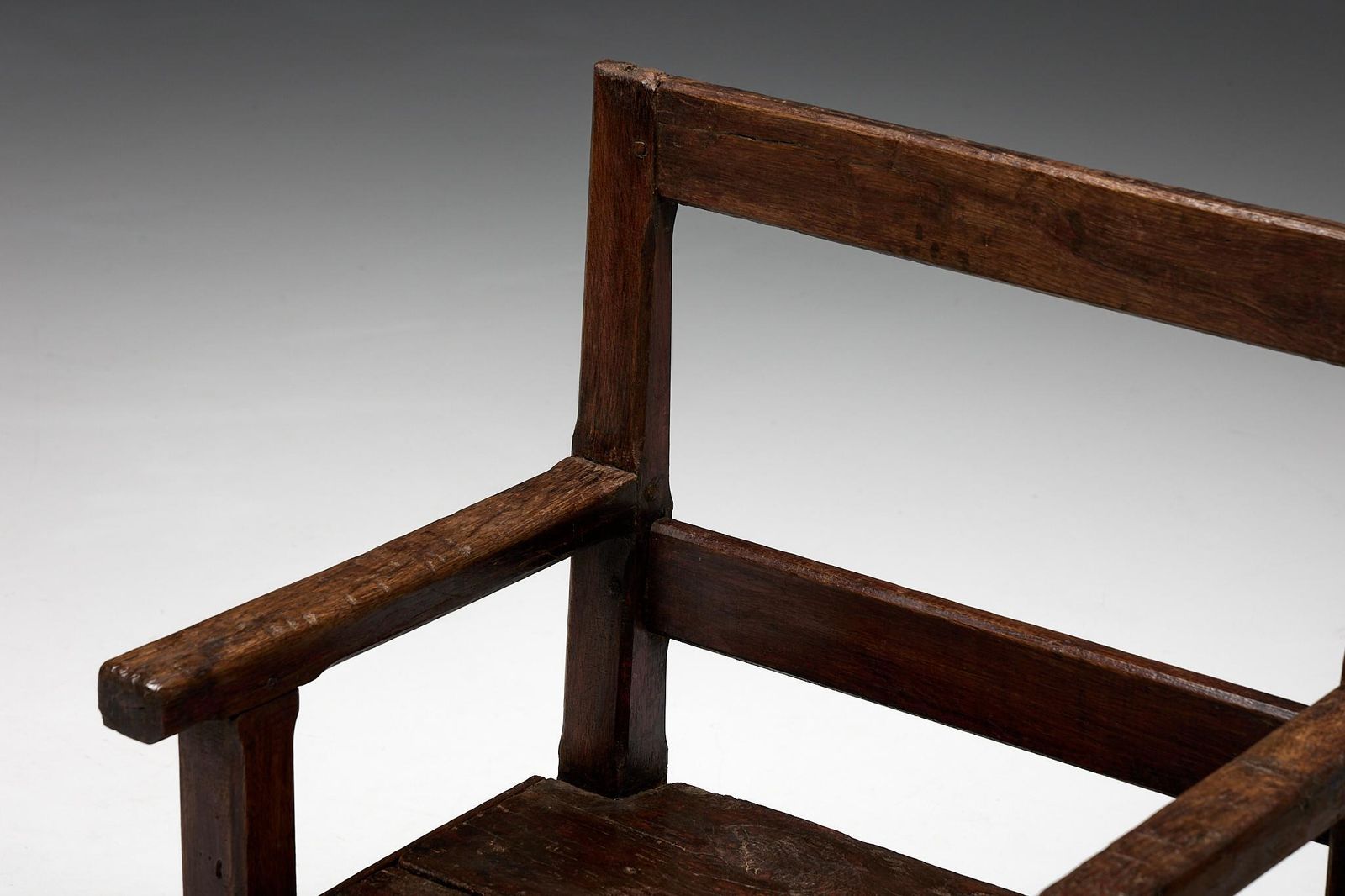 Naive Folk Art Bench, France, 19th Century photo vinterior