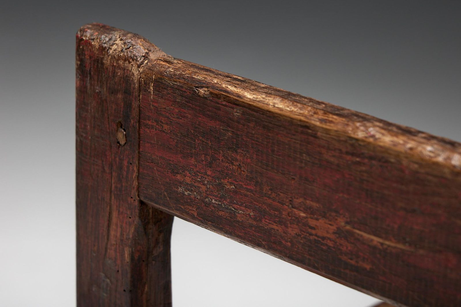Furniture Naive Folk Art Bench, France, 19th Century photo
