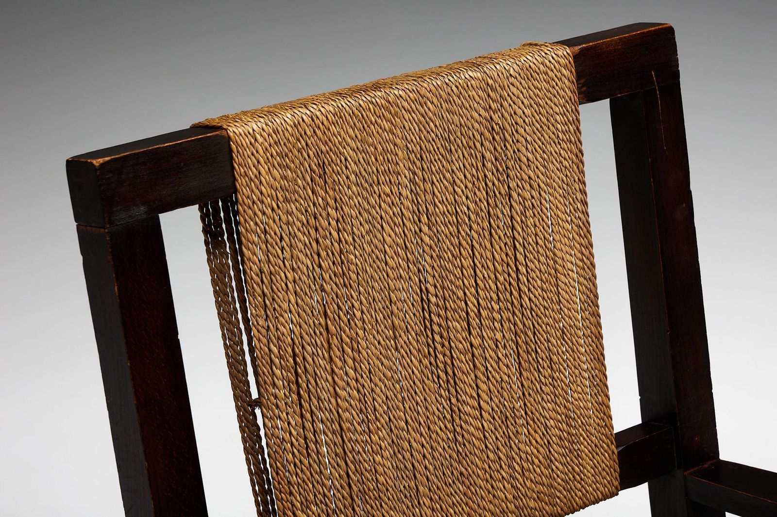 Easy Chair In Solid Wood And Rope, France, 1930s photo 3205.0
