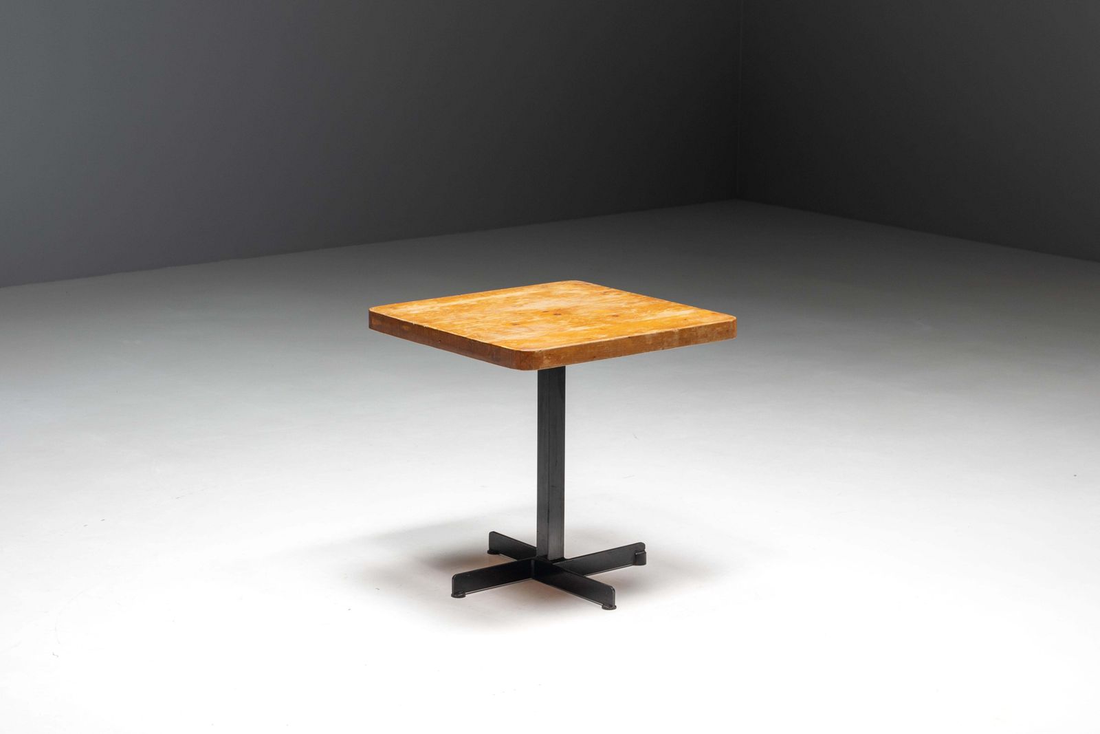 Square Table By Charlotte Perriand For 'Les Arcs', France, 1960s photo 3641.0