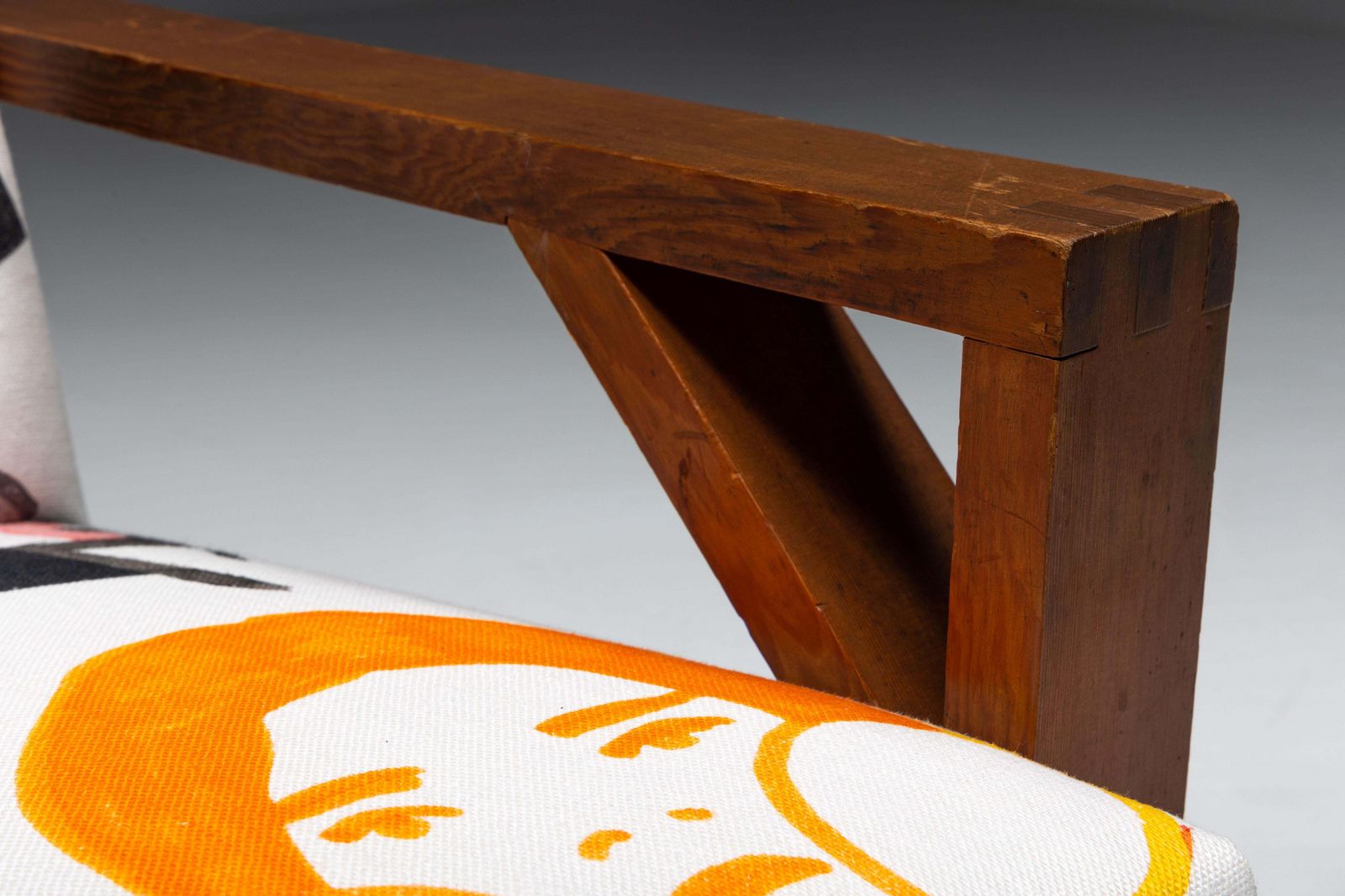Dutch Modernist Chair In Pierre Frey Fabric, 1960s photo buy