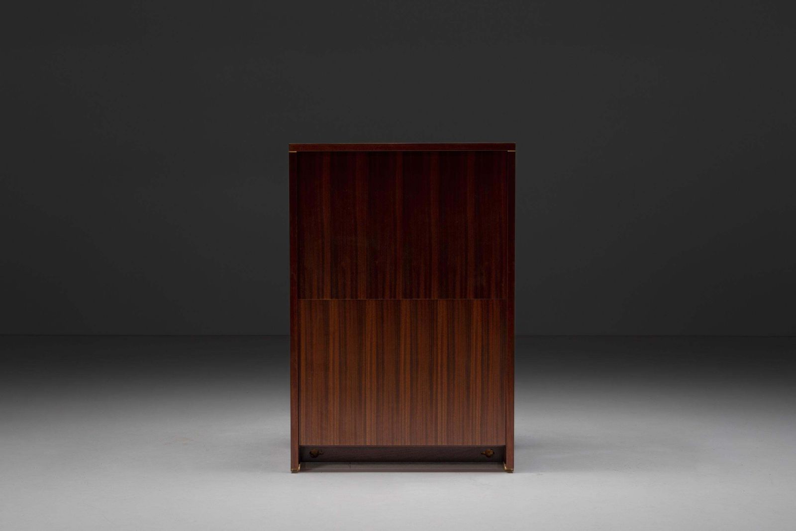 Walnut And Brass Cabinet By Pierre Balmain, France, 1980s photo for sale