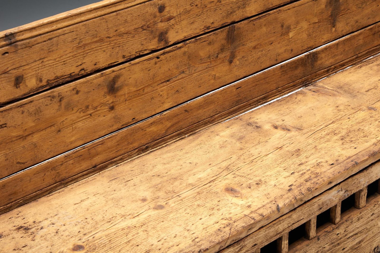 Folk Art Bench Haute Savoie, France, 19th Century photo buy