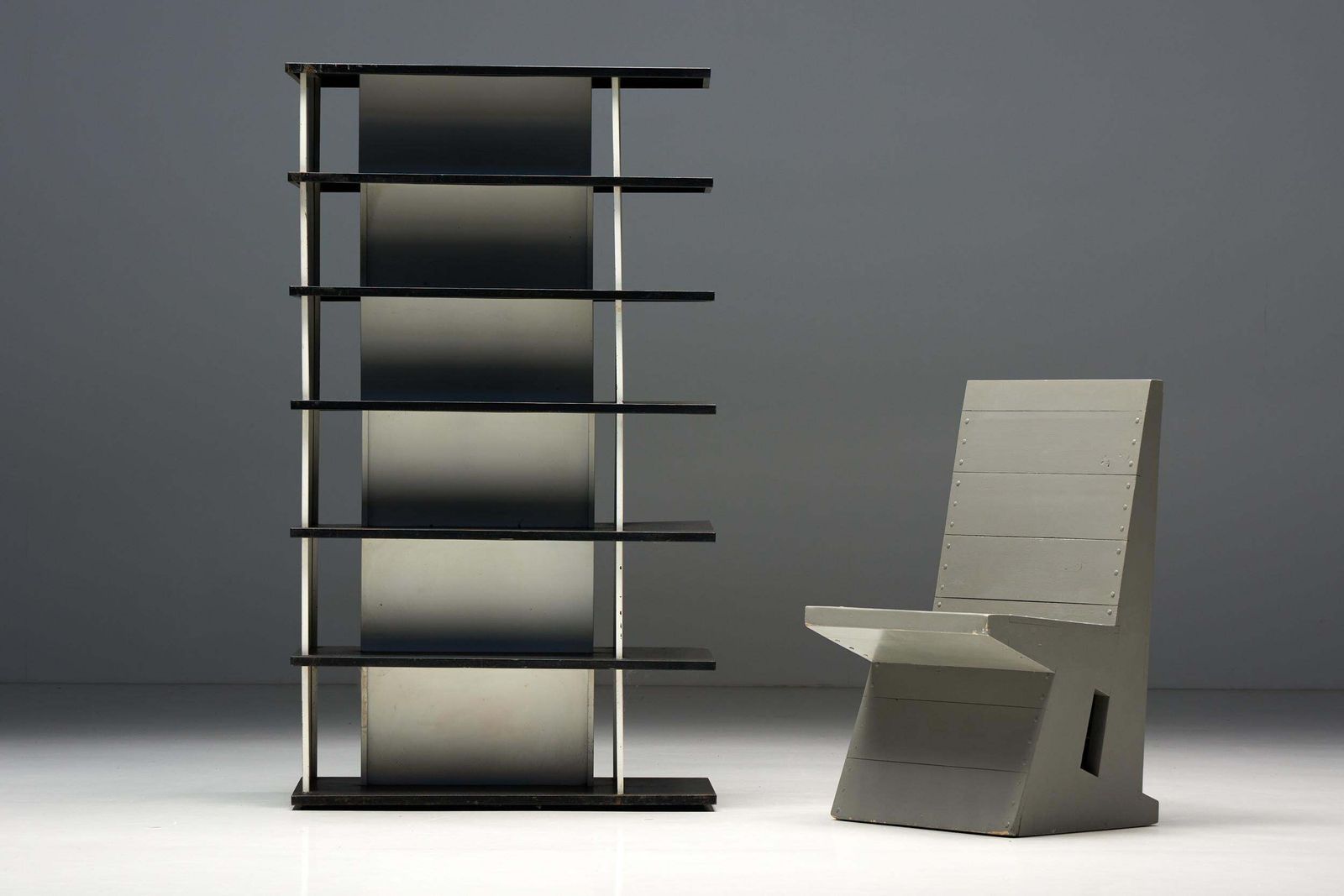 Industrial Room Divider By Wim Rietveld For De Bijenkorf, 1960s photo furniture