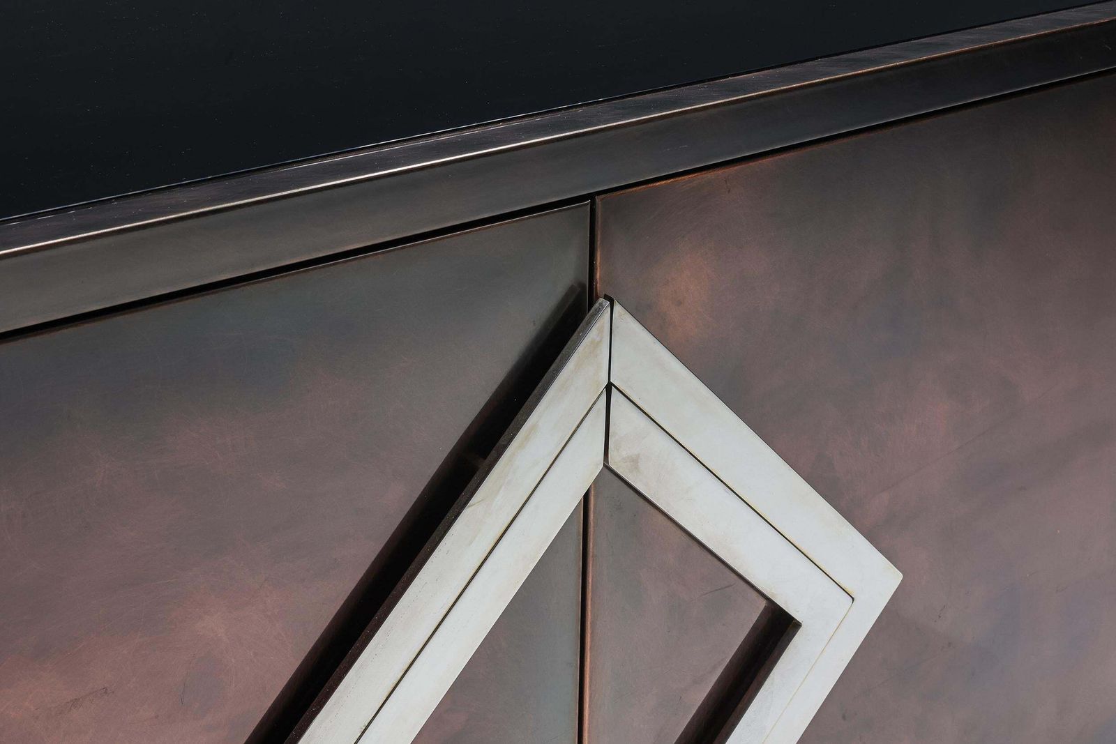 Hollywood Regency Bronze Credenza In The Style Of Maison Jansen, 1970 photo buy