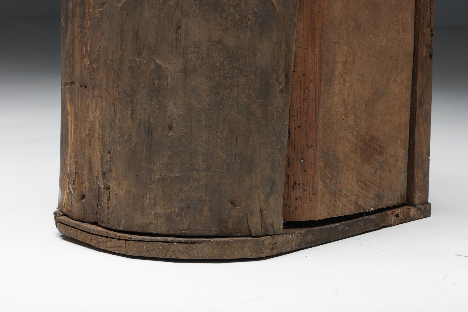 Furniture Art Populaire Monoxylite Cabinet, Ardèche, 19th Century photo
