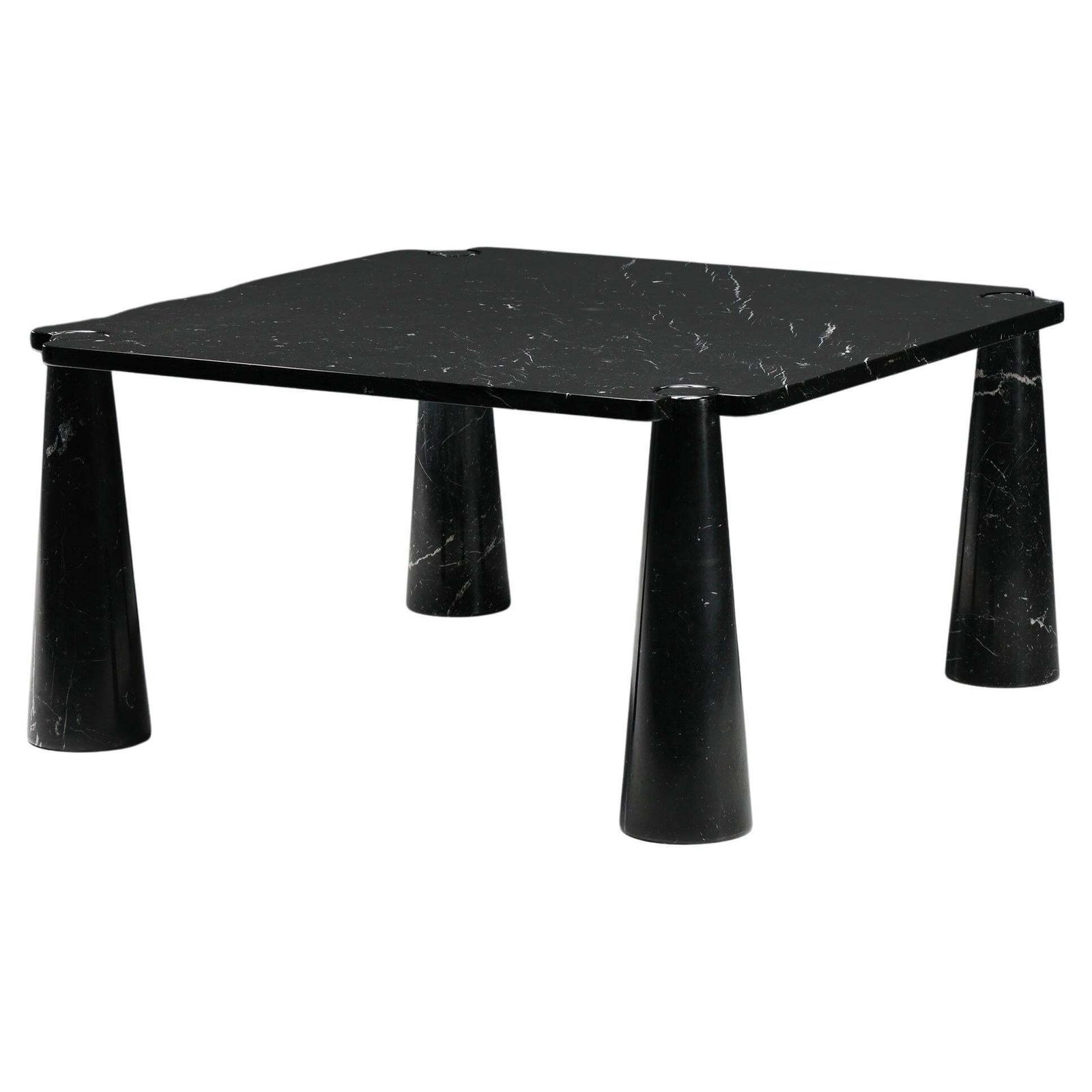 Mangiarotti 'Eros' Square Marble Dining Table, Italy, Post Modern, 1970's