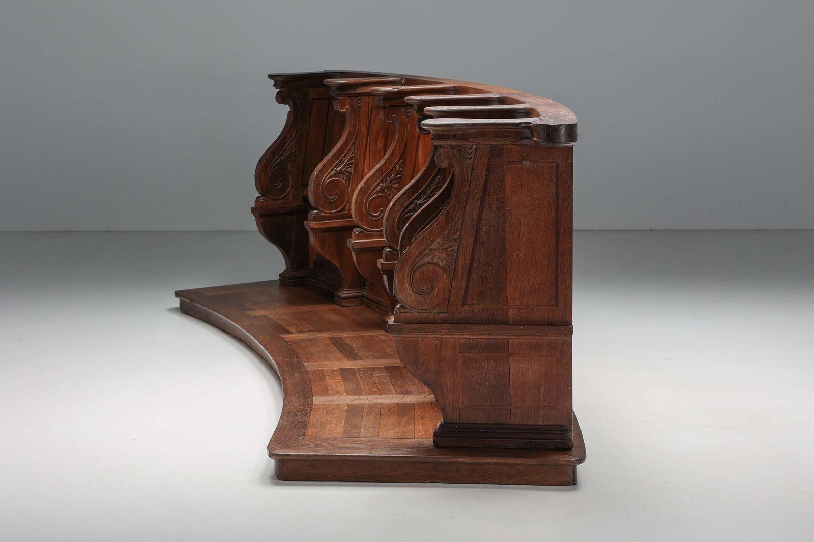 Flemish Oak Church Pew, Belgium, 18th Century photo Furniture