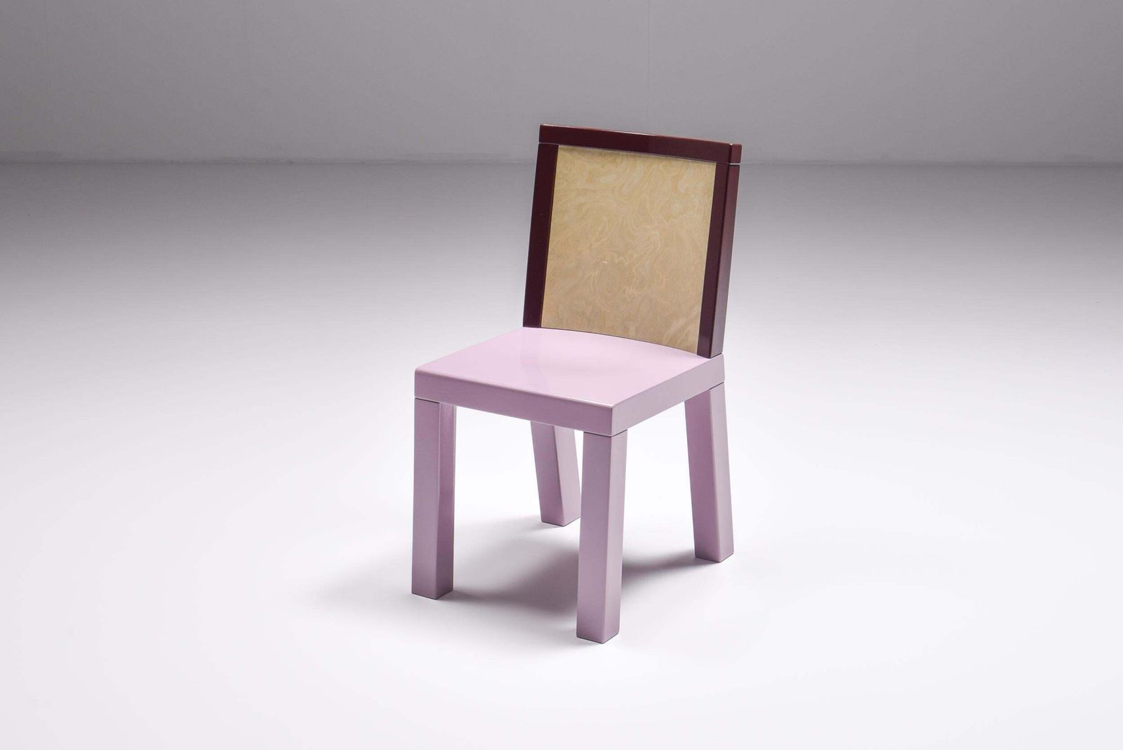 Postmodern Ettore Sottsass Pink Dining Chairs For Leitner, 1980s photo furniture