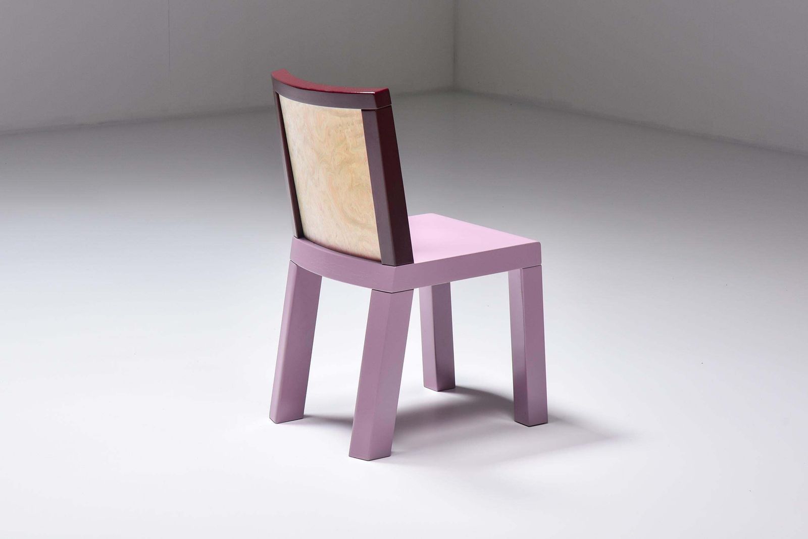 Postmodern Ettore Sottsass Pink Dining Chairs For Leitner, 1980s photo for sale