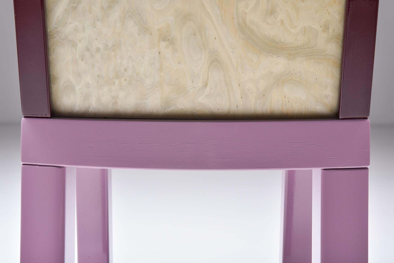 photo for sale Postmodern Ettore Sottsass Pink Dining Chairs For Leitner, 1980s