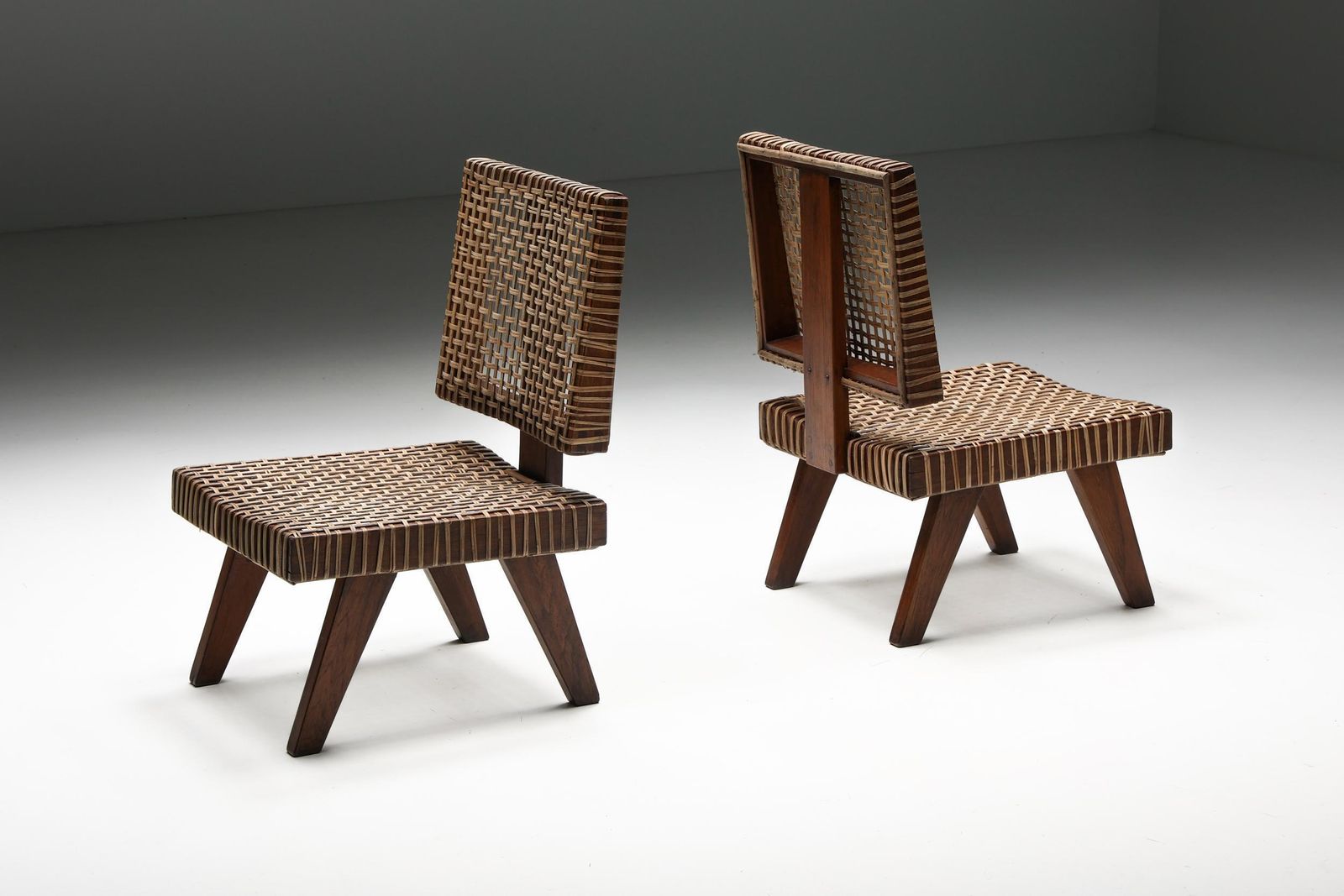 Pierre Jeanneret, Rare Armless Easy Chair, Chandigarh, 1955 photo Furniture