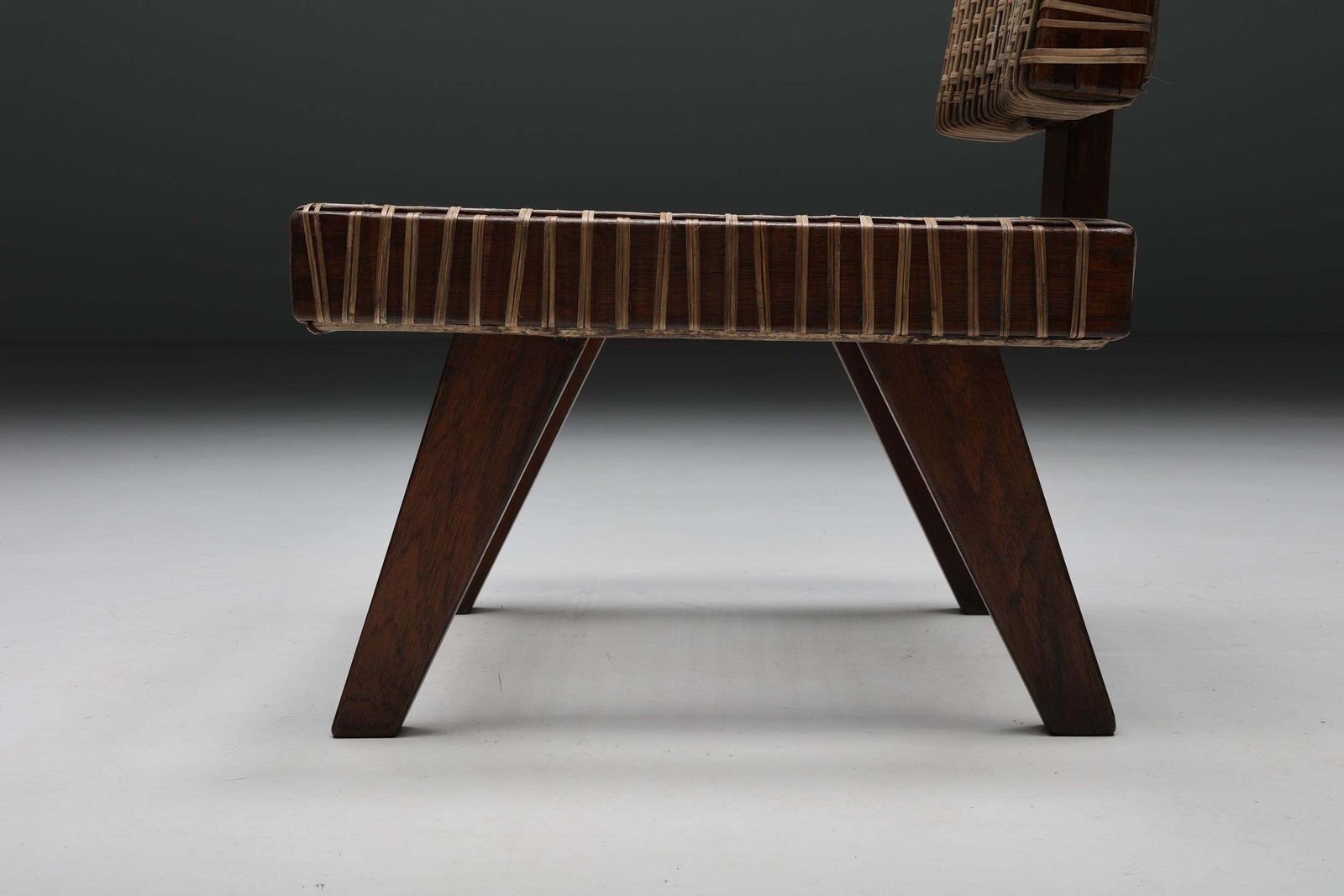 photo buy Pierre Jeanneret, Rare Armless Easy Chair, Chandigarh, 1955