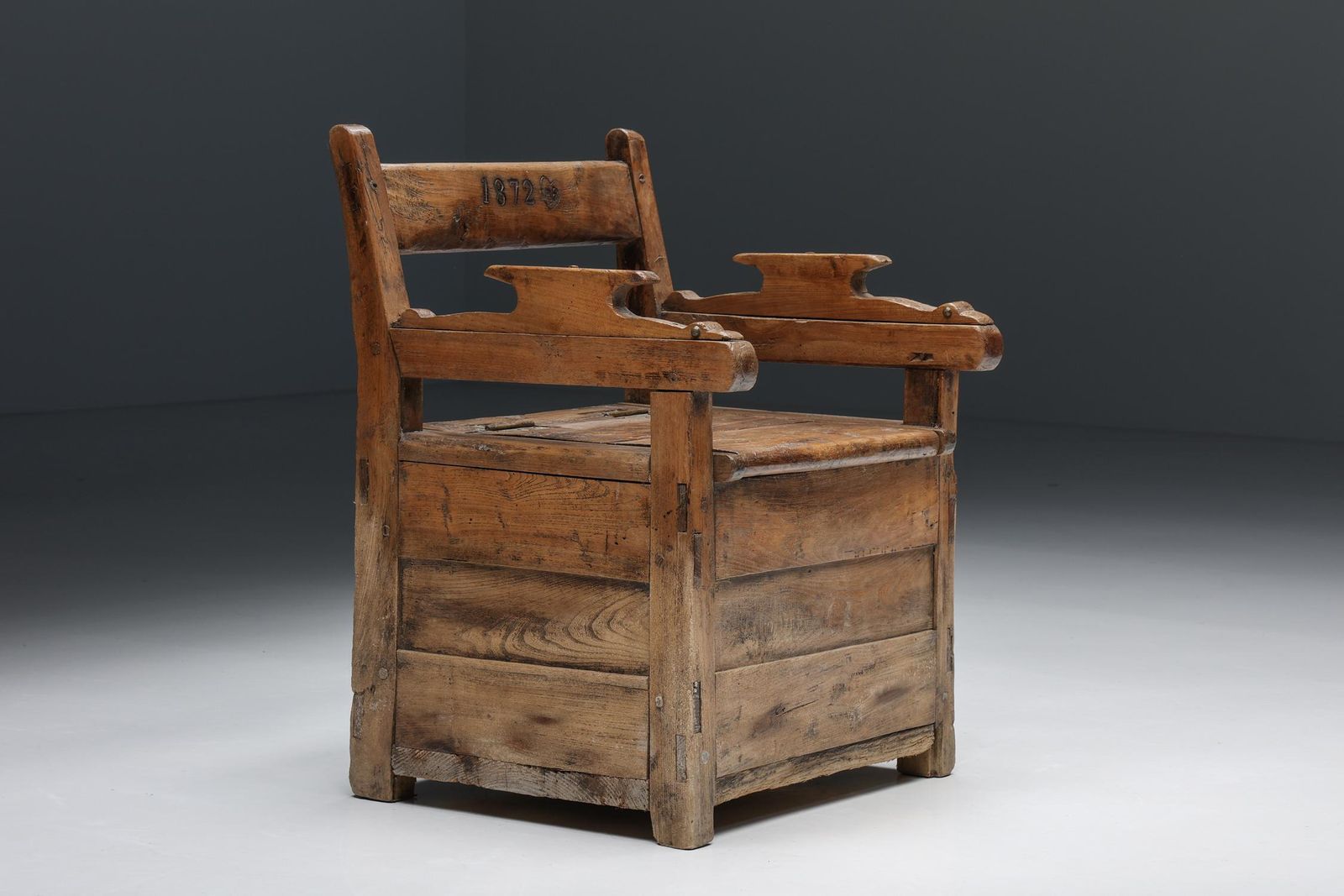 Wooden Armchair With Storing Space, France, 1872 photo 1804.0