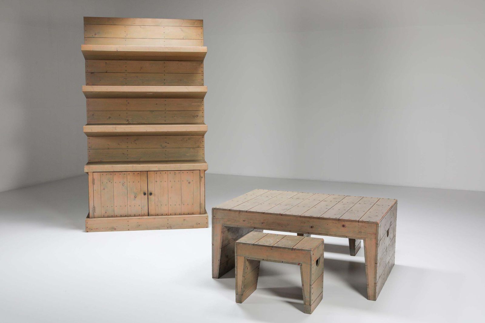 photo vinterior Wall Unit By Dom Hans Van Der Laan In It's Typical Minimal Brutalist Style