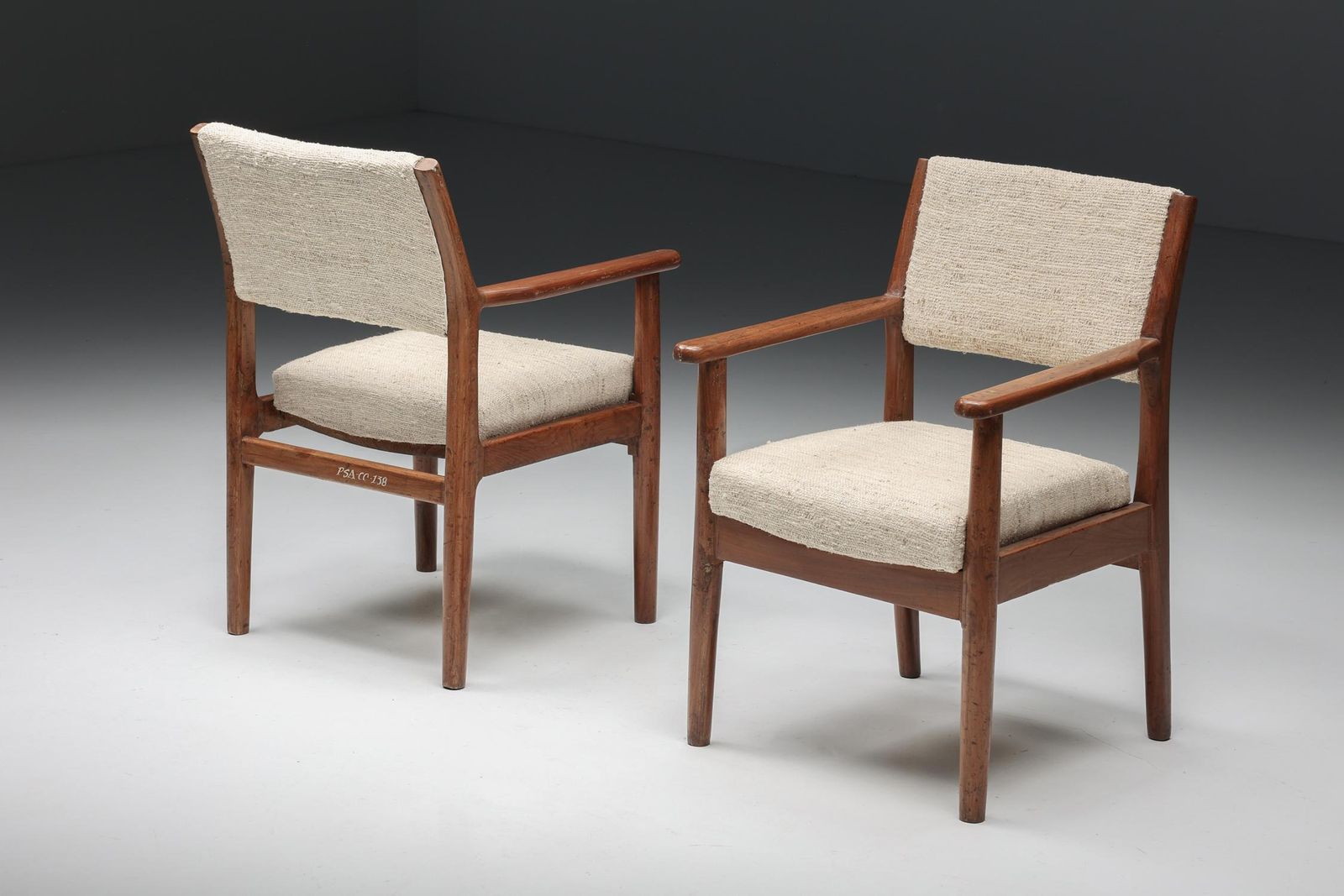 Furniture Pierre Jeanneret Chandigarh Psa Cc°315/166 Armchair, Chandigarh, 1950s photo