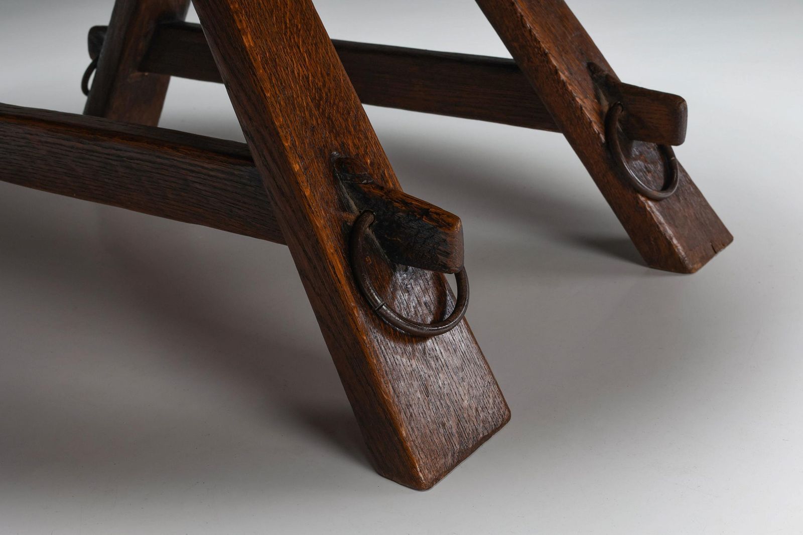 Round Rustic Coffee Table With Ring IV, France, 1960s photo buy