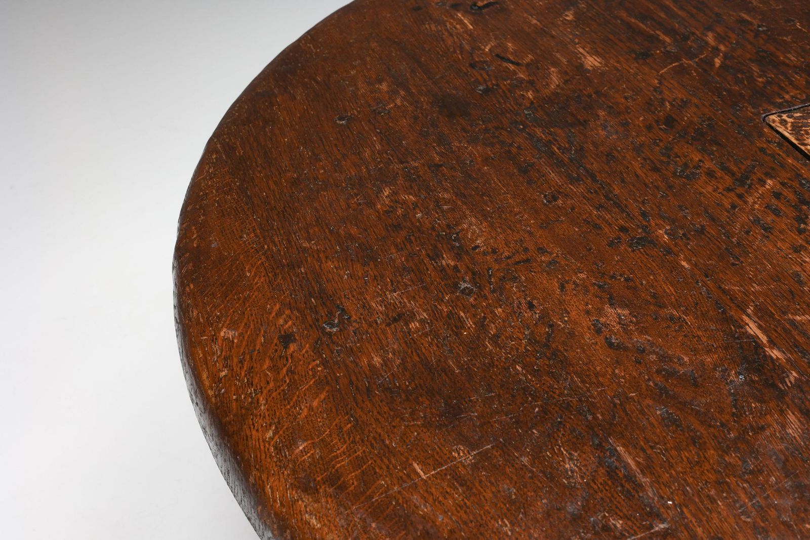 Round Rustic Coffee Table With Ring IV, France, 1960s photo vintage