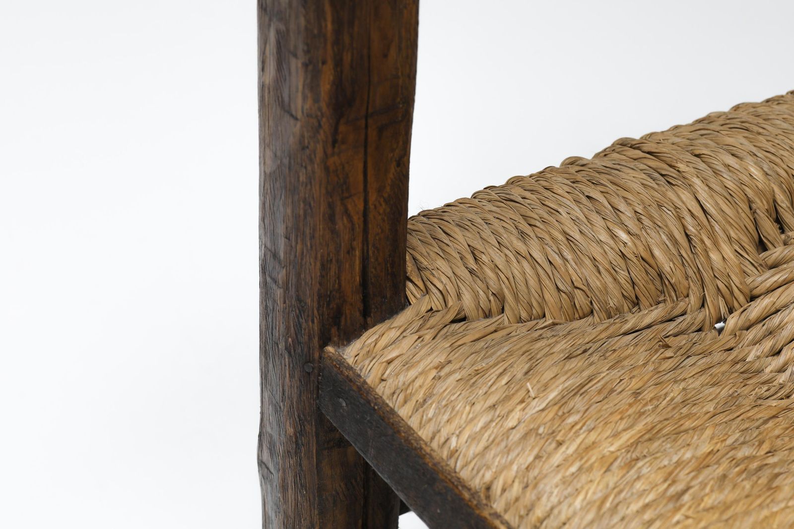 photo furniture "Art Populaire" Folk Art Stool From The Auvergne, Mid Century Rustic 1800's