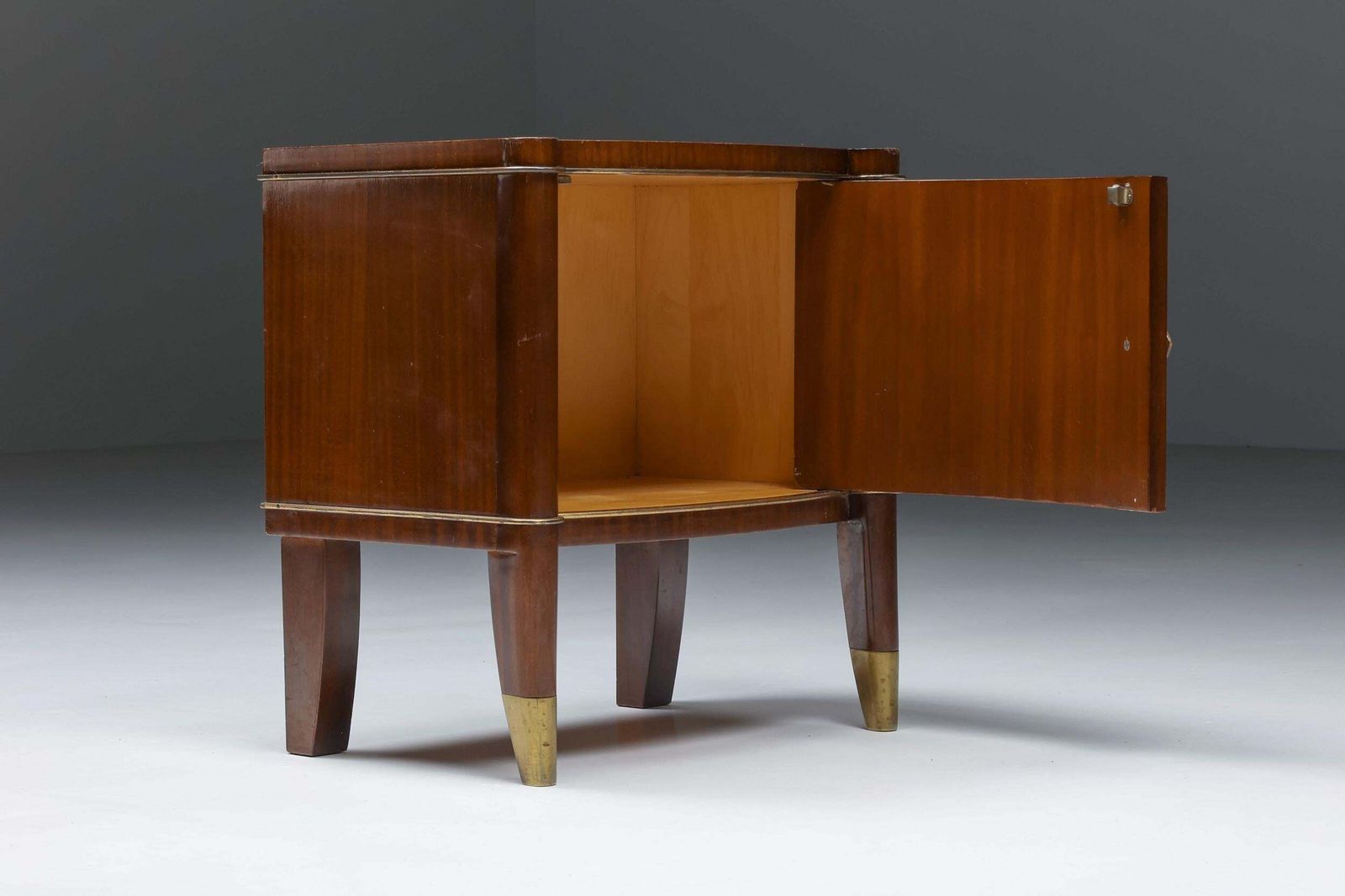 De Coene Brown Bed Side Table, Art Deco, Henry Van De Velde, 1960's photo furniture