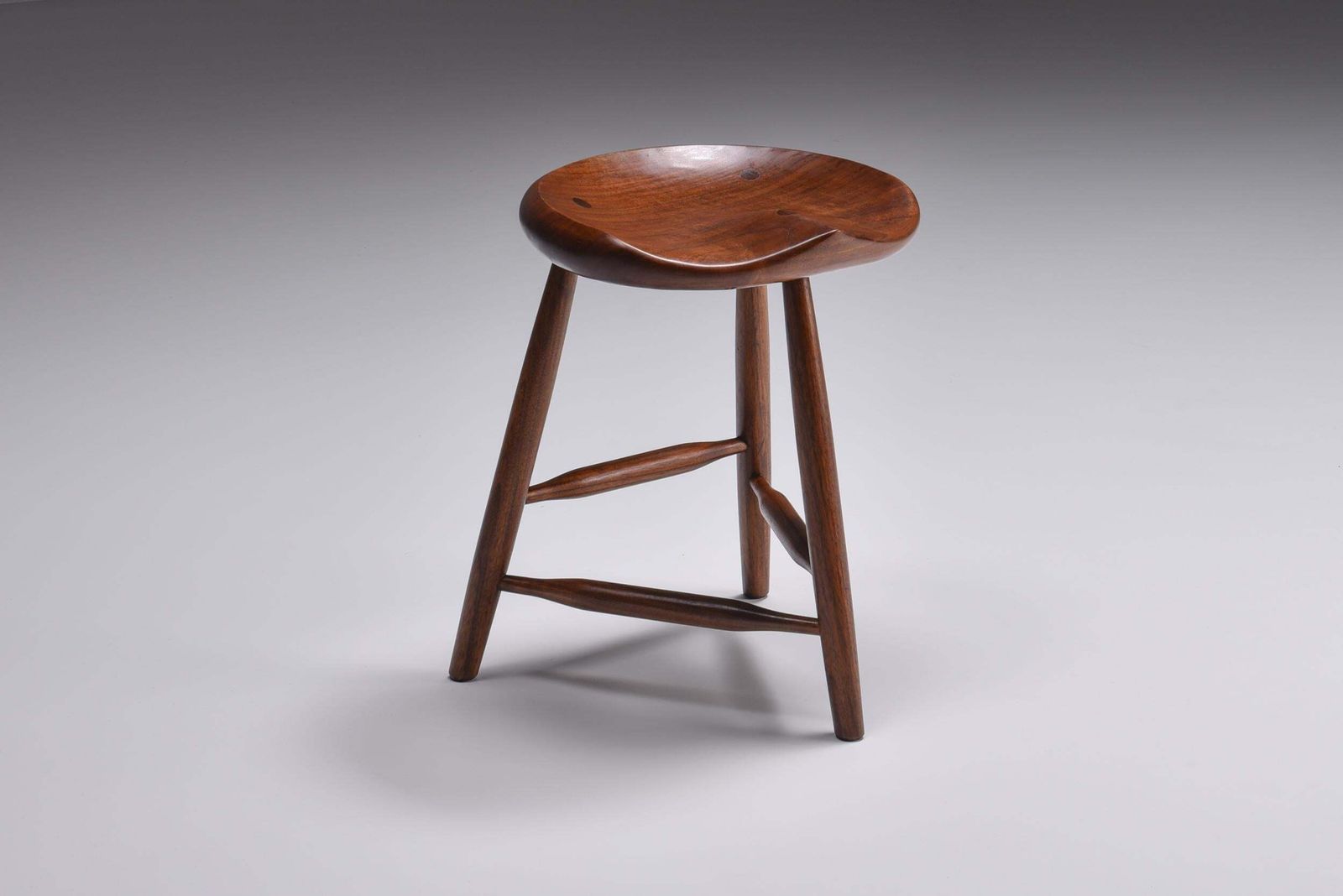 Studio Furniture American Craft Stool Mid Century Modern 1960s USA photo for sale