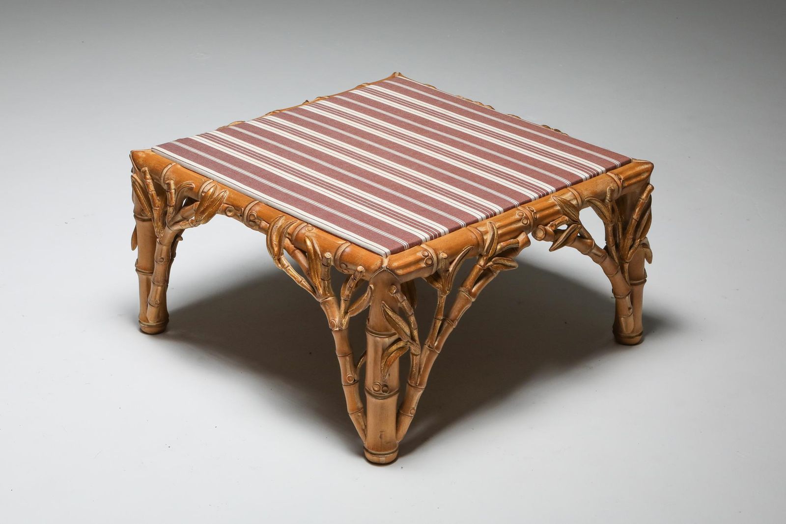 Bamboo Pair Of Ottoman, Arpex, Italy, 1970s photo buy