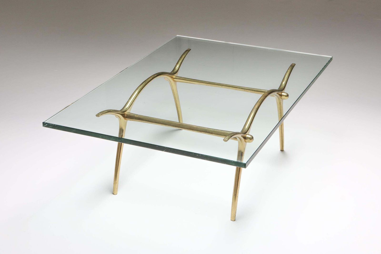 Bronze Hollywood Regency Coffee Table By Kouloufi photo 3166.0