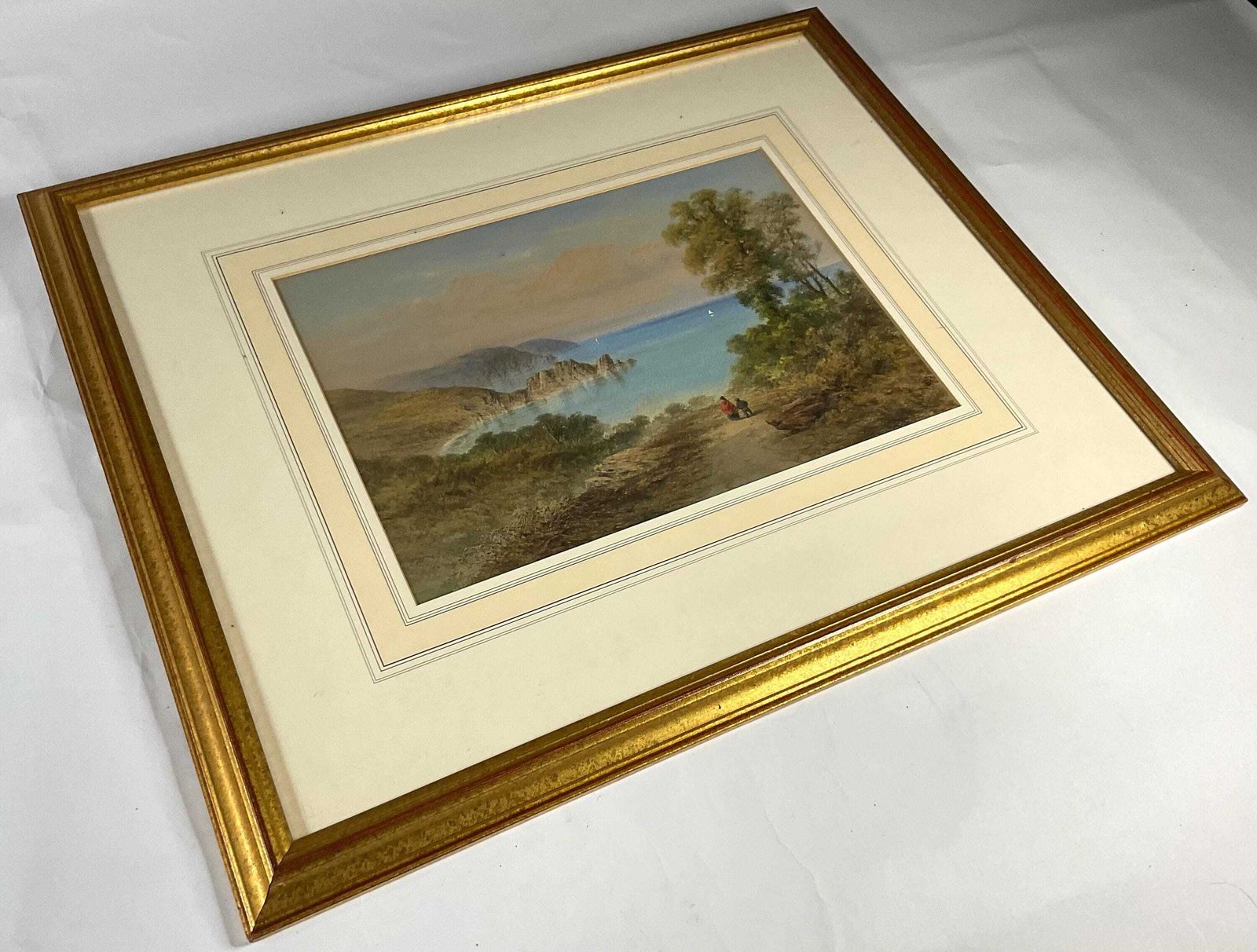 Antique Watercolour By George Lothian Hall, Signed And Dated. 1863.