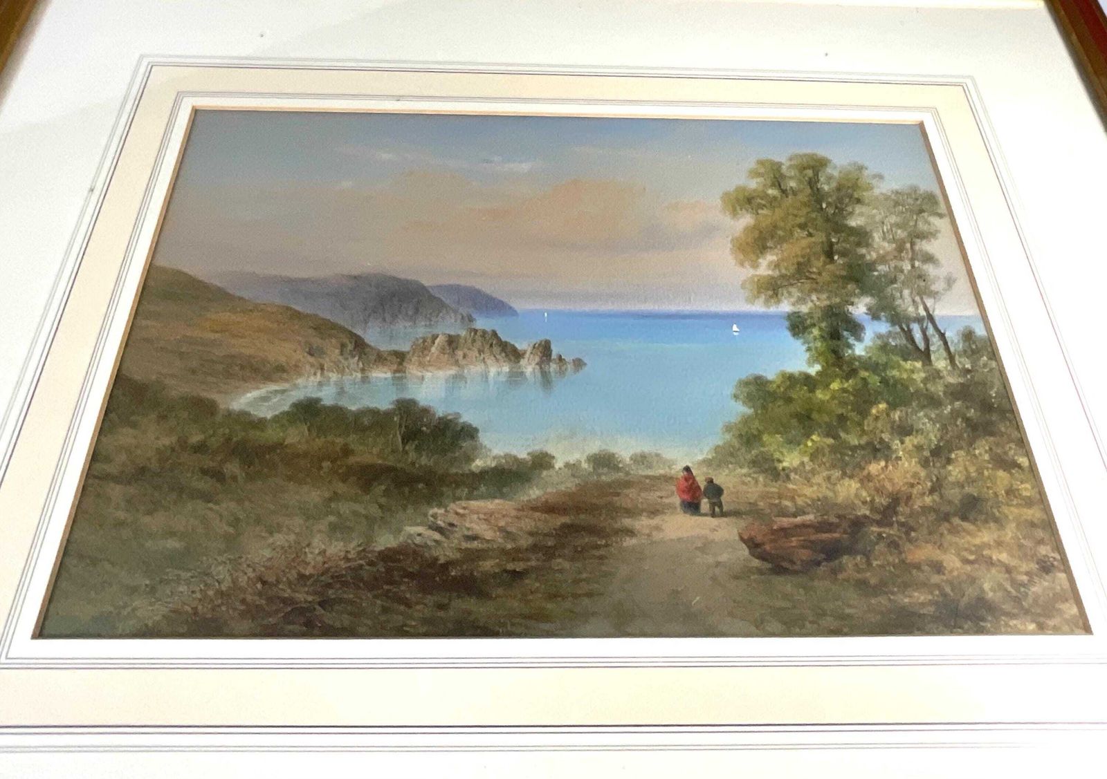 photo furniture Antique Watercolour By George Lothian Hall, Signed And Dated. 1863.