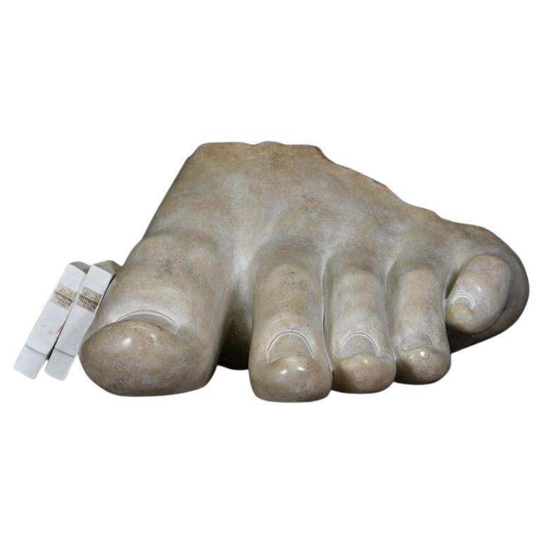 Sculpture In Resin And Marble Powder, Fragment Of Apollo's Foot.