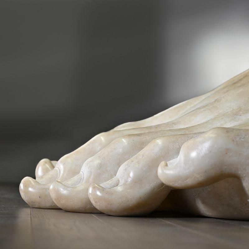 Sculpture In Resin And Marble Powder, Fragment Of Apollo's Foot. photo for sale