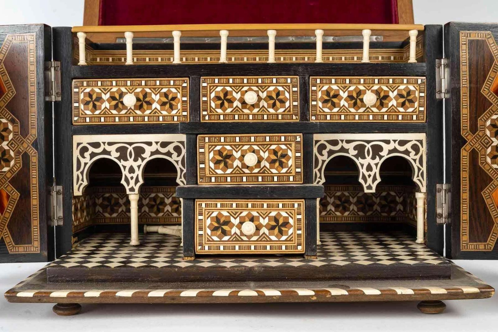 Chest, Box Forming A Cabinet, Orientalist Art, 19th Century, Napoleon III Period photo buy