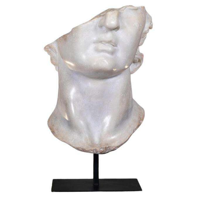 Medium Sized Resin Sculpture Representing A Fragment Of The Sculpture Of Apollo.