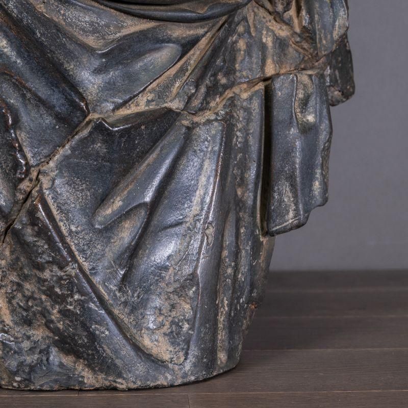 Sculpture Of A Roman Emperor In Resin, Very Beautiful Black Bronze Patina. photo 3053.0