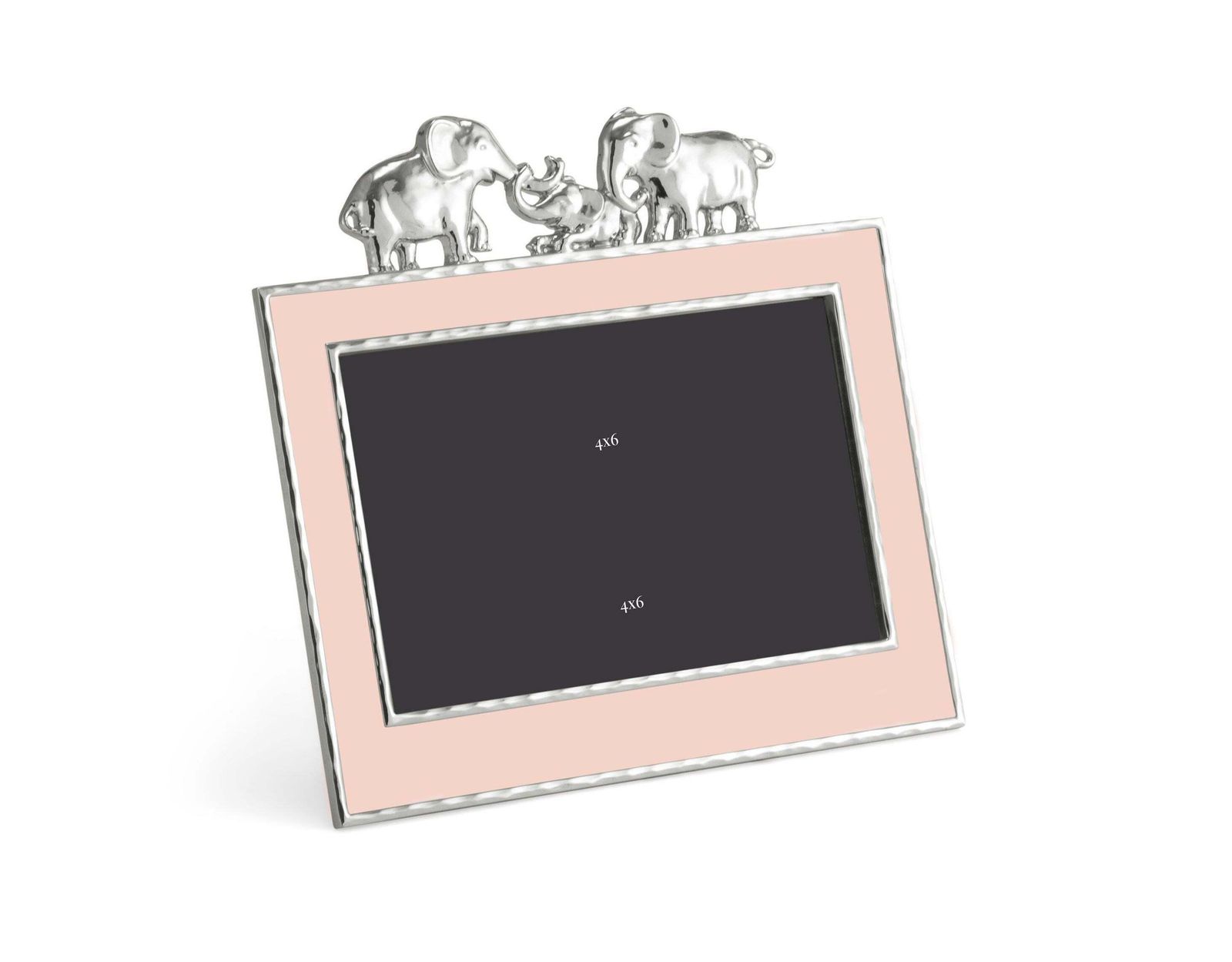 Silvered And Enamelled Metal Photo Frame, Small Size Model. photo Home Decor