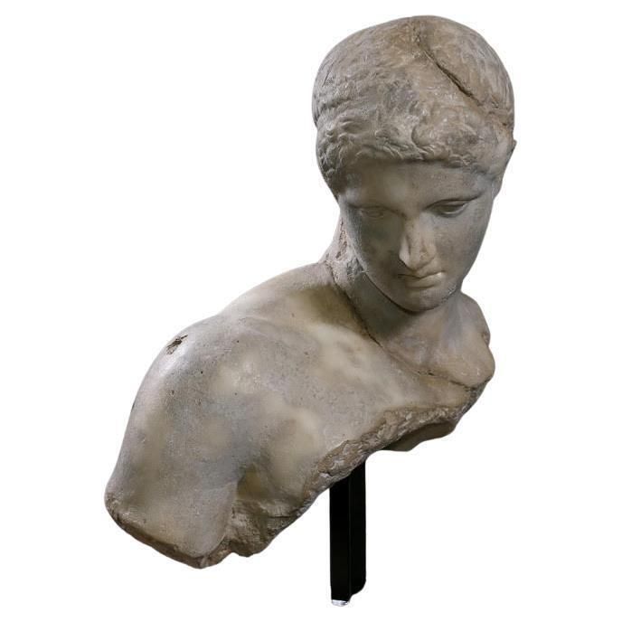 Sculpture Representing The Bust Of A Greek Sportsman In The Hellenistic Period. photo furniture