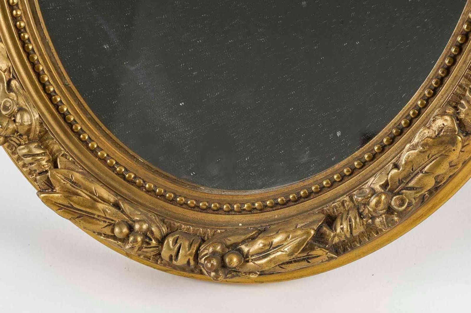 Pair Of Louis XVI Style Wood And Gilded Stucco Mirrors, Early 20th Century. photo Home Decor