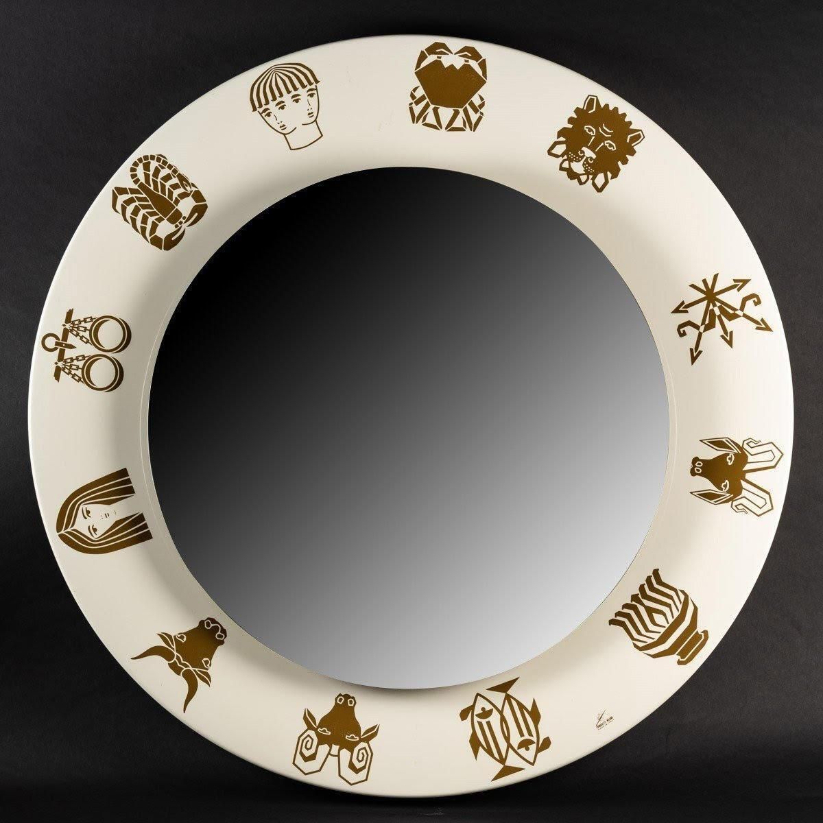 Pair Of Illuminated Mirrors By Benedetto Fornasetti, Circa 1970. photo furniture