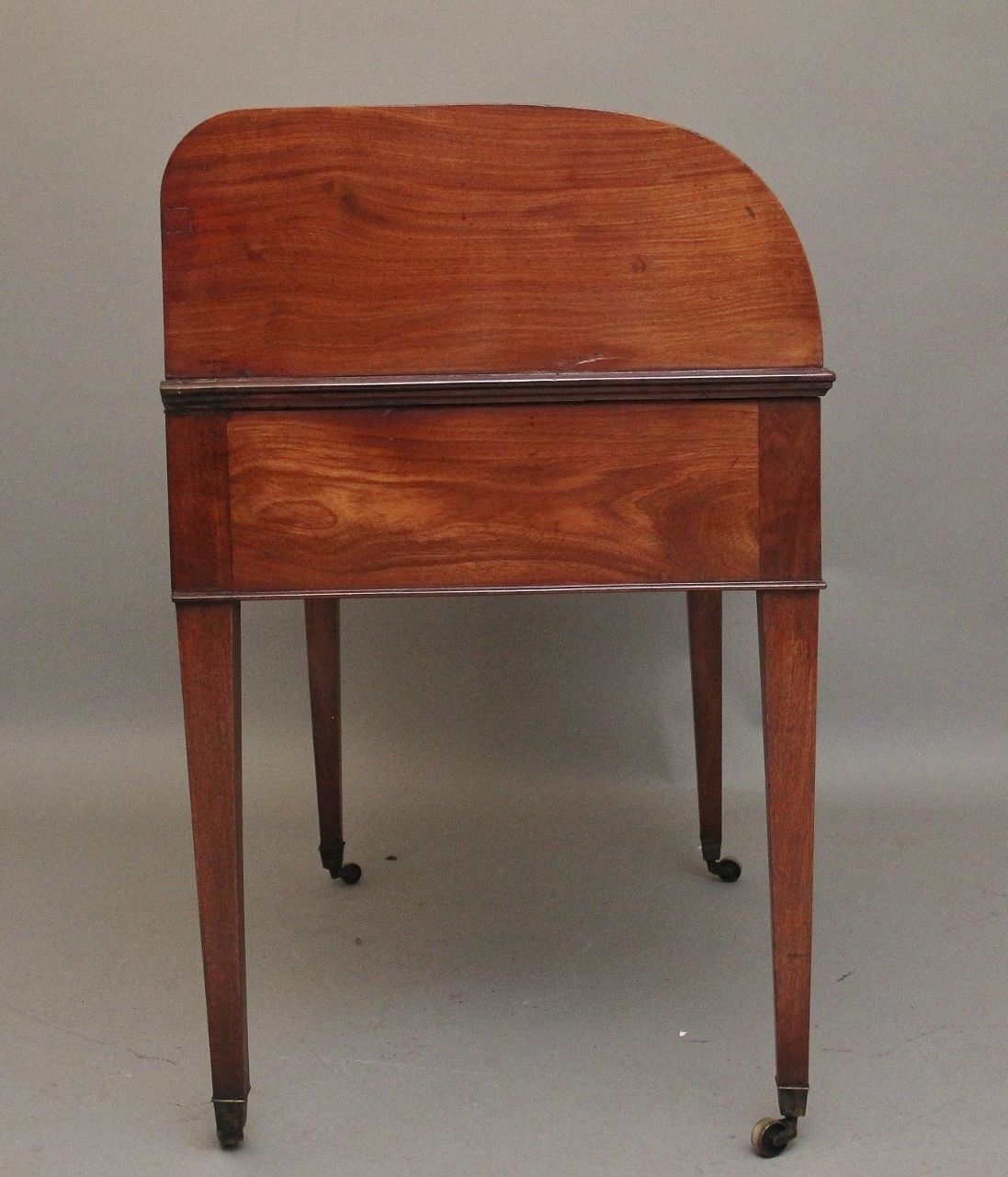 Early 19th Century Mahogany Tambour Desk photo vintage
