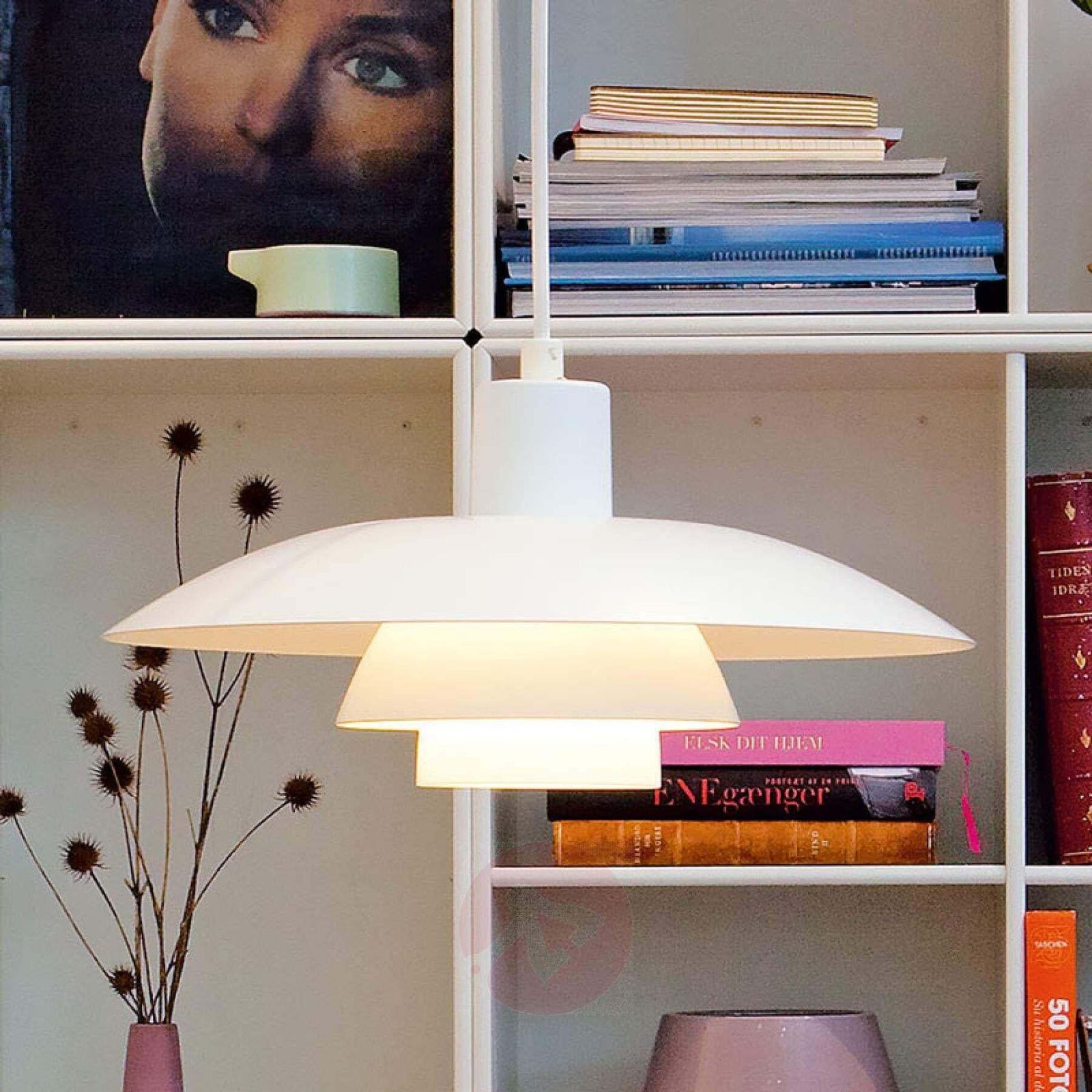 Louis Poulsen, Large Metal Pendant Light By Poul Henningsen photo Lighting
