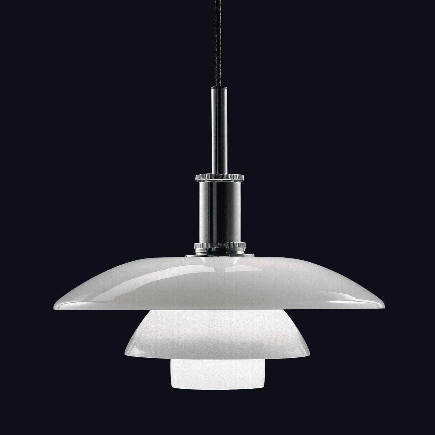 Louis Poulsen, Large Glass Pendant Light By Poul Henningsen photo furniture