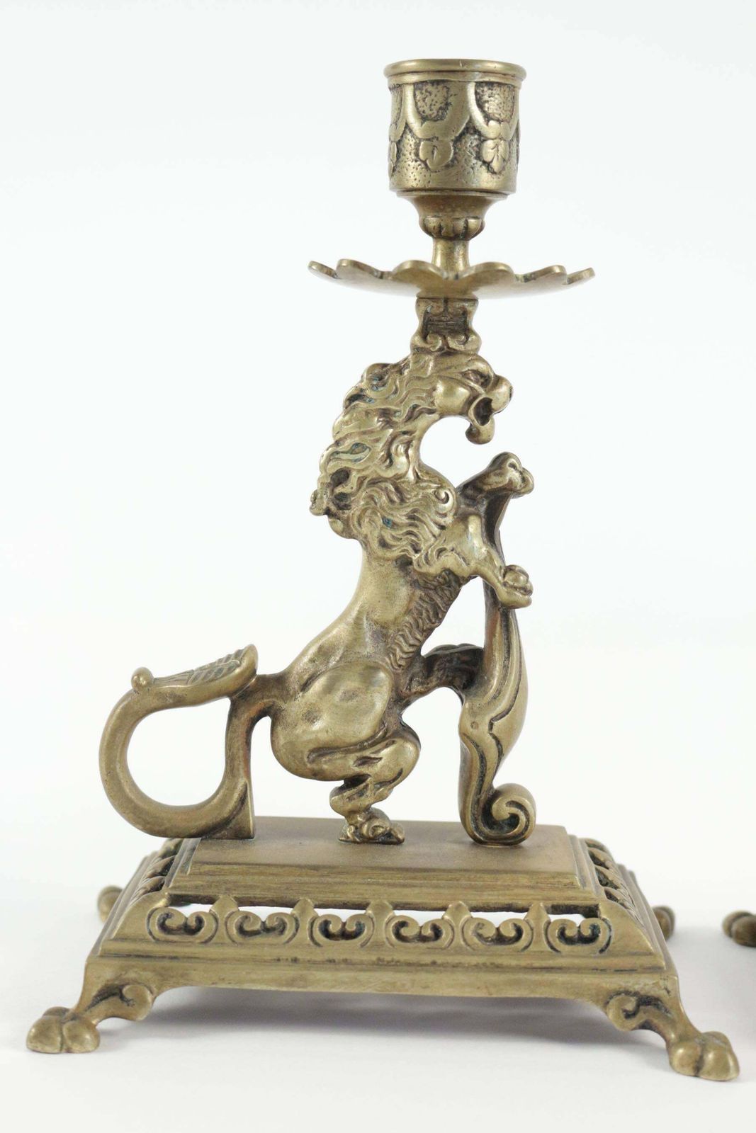 Pair Of Candlesticks From The 19th Century In Bronze, Napoeon III Period photo buy