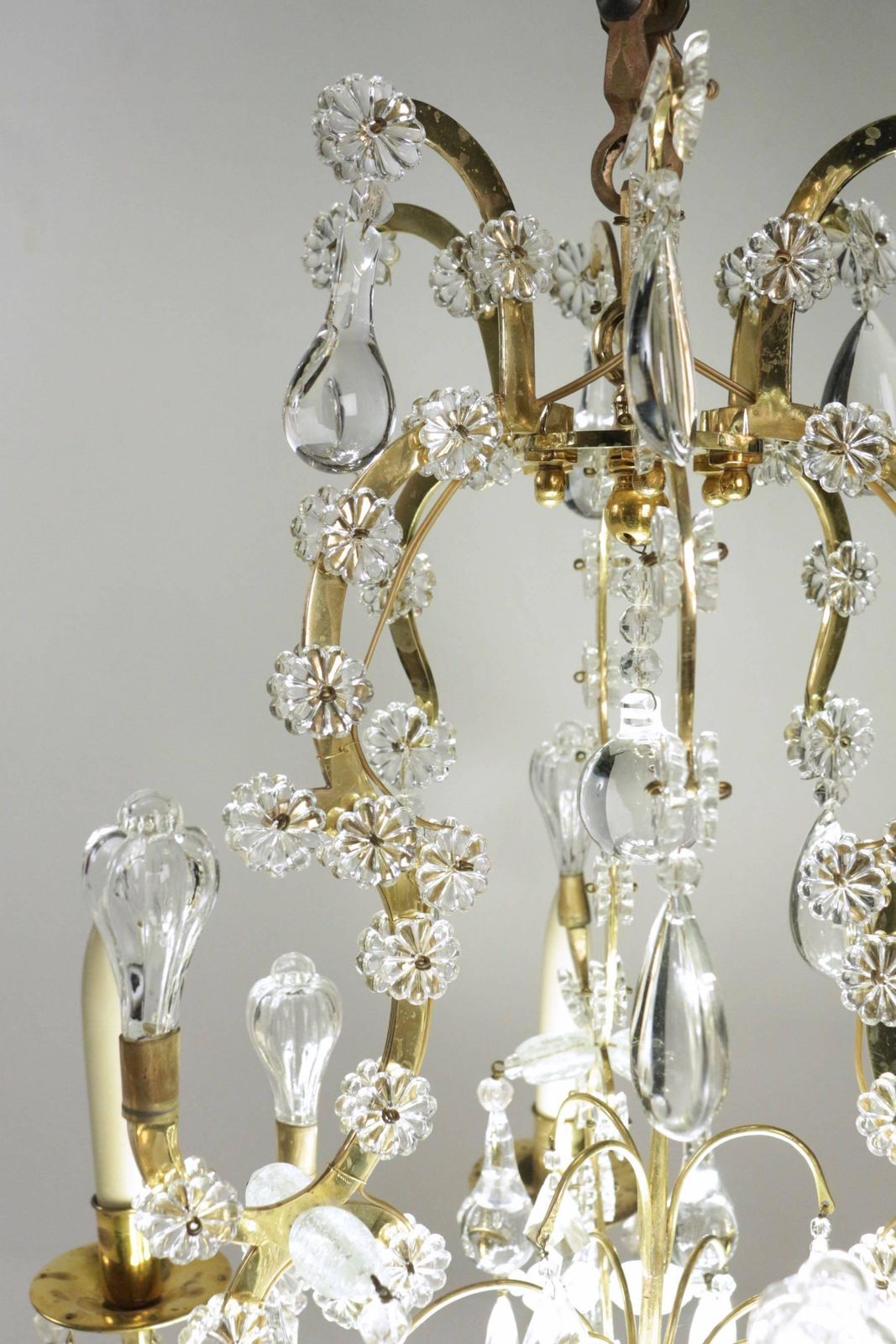 Chandelier In The Style Of Louis XV With Crystal From The 19th Century photo vinterior